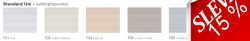ROTO ZFA plisovaná roleta -  světlopropustné barvy Standart Uni 6 barevných odstínů