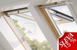 VELUX Střešní okno GPL 3070  v přírodní barvě dřeva výklopně kyvné