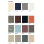 Barvy světlopropustné rolety RFL pro střešní okna VELUX